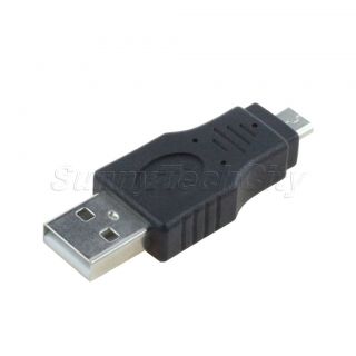 New USB 2.0 A Male to Cell Phone Micro Male Converter Adapter F/M