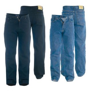 Mens ROCKFORD Comfort Fit Stretch Denim Jeans Black Blue Waist Size 28