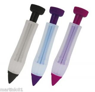 CAKE PASTRY COOKING ICING DECORATING SYRINGE PEN CREAM CHOCOLATE PLATE