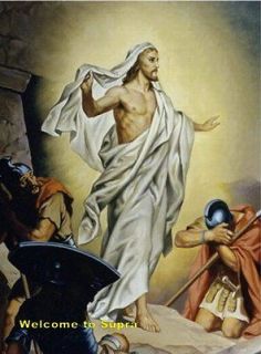 The Resurrection of Jesus Heinrich Hofmann repro oil
