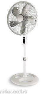  Inch 3 Speed 5 Blade 120 Volt Electric Stand Fan with Remote Control