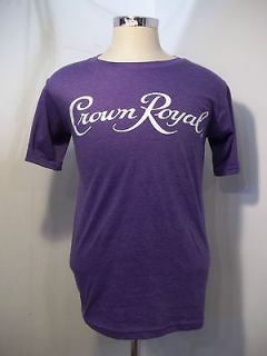 NEW without Tags Crown Royal Purple Tee Shirt Medium Canadian Whiskey