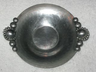 Antique/Vintag e Pewter Small Tray/Dish   Nekrassoff Hand Hammered   4