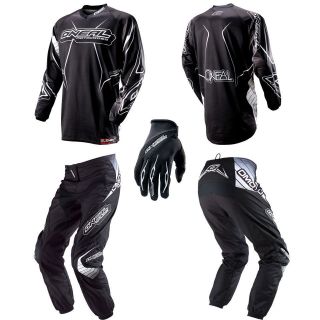 2013 Oneal Element Black 28 42 Dirtbike MX Riding Gear Jersey Pants