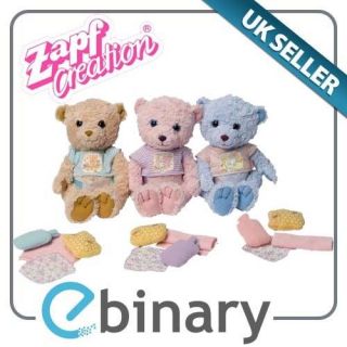 Teddy Bear Toy by Zapf Creations Kids Girls Dolls Xmas Gift
