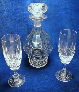 Superb Tudor Raleigh Made in England Crystal Decanter & Glasses Set
