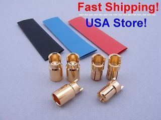 6mm Gold Plated Bullet Connector for Helicopter ESC, Brushless Motors