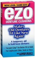 Ezo Denture Cushions Lower Heavy 15 Each   3 Pack