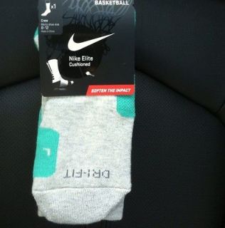 New Nike Elite Socks LeBron 9 South Beach Elite Custom Gray Teal