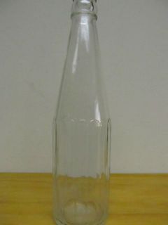 Vintge KETCHUP BOTTLE ? CLEAR GLASS Great for bottling preserves
