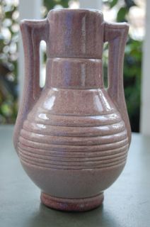 CM~VINTAGE RUMRILL USA 6 TALL MARKED POTTERY VASE