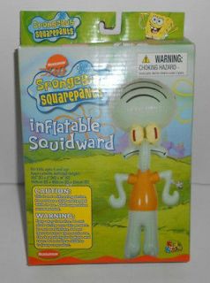 Vintage Spongebob Squarepants Inflatable Squidward Toy MIB Nickelodeon