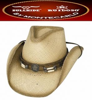 Bullhide DUNDEE Genuine Panama Western Cowboy Hat Natural NWT
