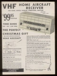 1959 Nova Tech Air O Ear aircraft receiver radio ad