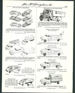1941 AD Buddy L Steel Trucks Tow Wrecker Fire International Shell