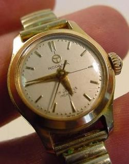 Vintage Rodania Ladies Gold Plated Manual Wind Wristwatch