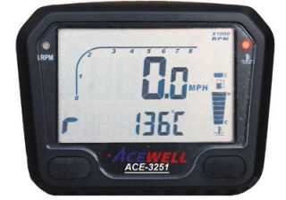 Acewell 3251 Digital Dash Speedo Clocks Kitcar Quad Car
