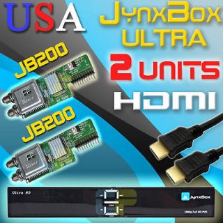 Ultra HD FTA Satellite Receiver w/ JB200 Media Tuner & HDMI Cable