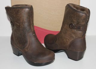 Dansko Professional Harper Brown Oiled Leather Boots New In Box