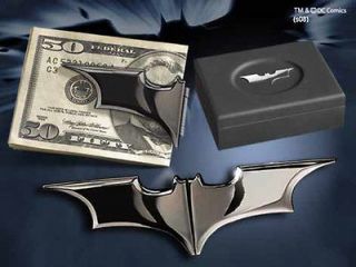 Batman Batarang Folding Money Clip Chrome Noble