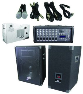 ZEBRA SOUND 200 WATTS 8 CHANNEL COMPLETE PA SYSTEM ZMC220