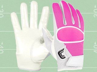 NEW Cutters 017 Receivers Pink Football Gloves Sz XLarge (XL) Adult