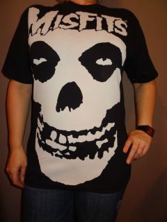 Vintage Style Misfits Skull Face T shirt Size Medium Punk Rock Danzig