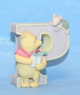 Winnie The Pooh Alphabet Wall Letter Plaque P Piglet Used As Display