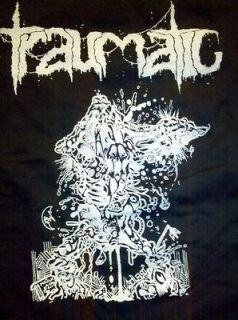 TRAUMATIC T Shirt LARGE Death Metal Gorement Funebrarum Immolation