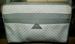 Vintage Liz Claiborne Logo Shoulder Bag w Leather Trim and Strap 11