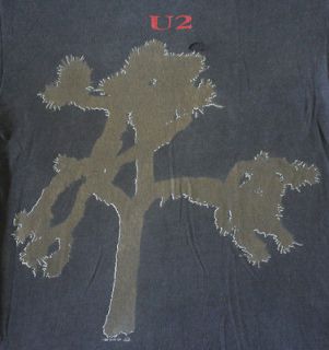 U2 vintage 1987 Euro Summer tour t shirt   DISTRESSED rock new wave