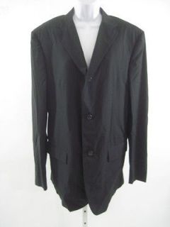 JIL SANDER Black Pinstripe Sport Coat Blazer Jacket
