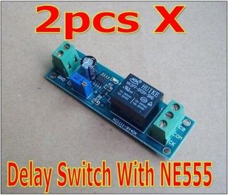 2X Delay Timer Switch Adjustable 0 to 10 Second with NE555 Oscillator
