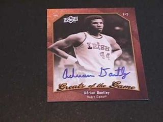 UD GREATS OF THE GAME CERTIFIED AUTO ADRIAN DANTLEY