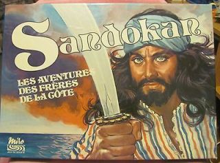 Vintage SANDOKAN GAME Jeu societe FRENCH FRANCAIS Miro Parker 1976