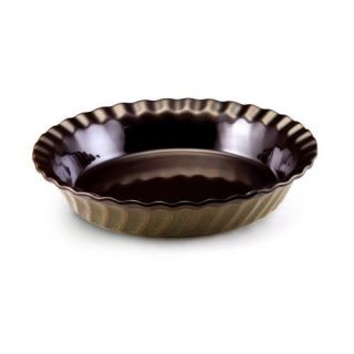 Paula Deen Stoneware 9 Pie Dish in Olive Green #51713 NEW