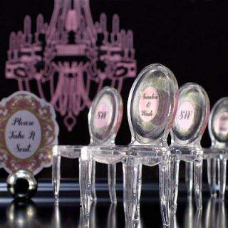 RECEPTION TABLE FAVOR DECORATIONS GIFT Clear Acrylic PHANTOM CHAIRS
