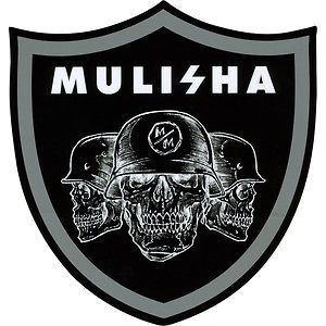 Mulisha 6 inch Nation Sheild Helmet Skull Sticker Stickers Deegan