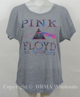 Authentic PINK FLOYD US Tour 1972 Girl Juniors Dolman T Shirt S M L XL