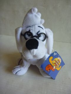 Rocky & Bullwinkle MR PEABODY Bean Bag soft plush beanie toy doll dog