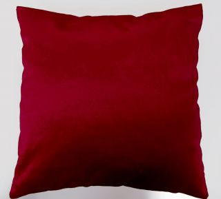Red Plain Shimmer Velvet Style Cushion Cover/Pillow Case *Custom Size