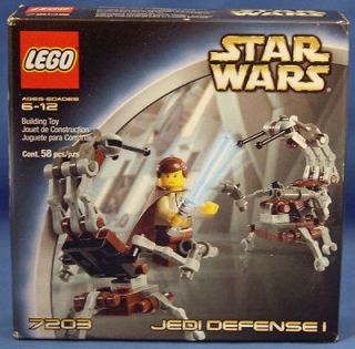Lego #7203 Jedi Defense I MISB w Destroyer Droids Ben Kenobi Figures