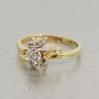 real diamond engagement rings in Vintage & Antique Jewelry