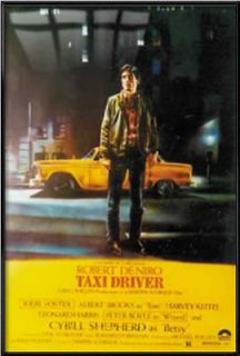 TAXI DRIVER   FRAMED MOVIE POSTER (REGULAR / Yellow)