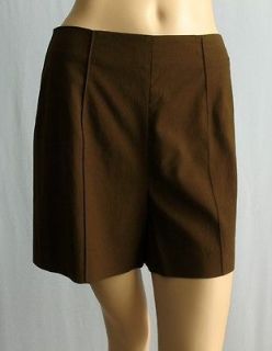 Diane von Furstenberg High Waist Simca Shorts Tobacco 8 #2395