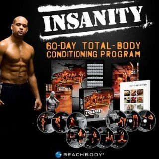 INSANITY 60 DAY TOTAL BODY CONDITIONING WORKOUT MUSCLE EXERCISE DVD