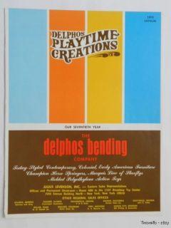 Delphos 1970 Playtime Creations Children Furniture Catalog Spring