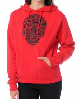 Obey Day Of The Dead Red Pullover Hoodie