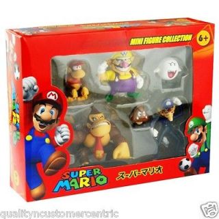 Super Mario Action Figures Wario Waluigi Donkey Kong Ghost Diddy
