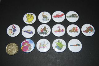   Penelope Pitstop   Mutley   Dick Dastardly   Anthill mob   Badges